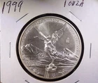 1999 Mexican Silver Libertad 1 oz — photo from another recent sale