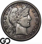 1907-S Barber Half Dollar, Choice XF++ Better Date
