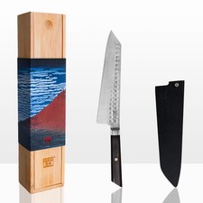 KOTAI Kiritsuke 8-inch Chef Kitchen Knife BUNKA Collection Ebony Wood Handle