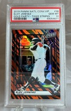 2019 Nat’l Conv. VIP Eloy Jimenez Gold Party Tiger Stripes PSA 10 Gem MT Pop 3