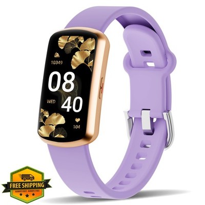 Sunorshop Fitness Tracker Heart Rate BP Oxy Deep Purple