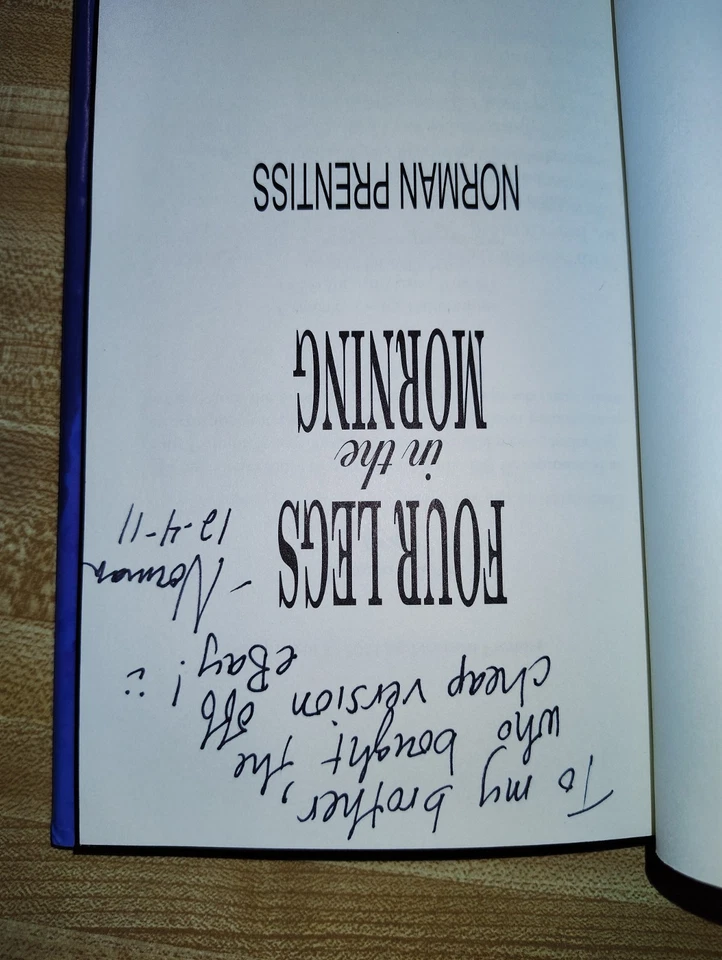 Limited Edition Four Legs In Morning Book. 550 Copies Signed. This One Is Rare. - Imagem 4 de 4