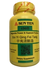 Sun Ten - Magnolia Flower & Gypsum Formula, 100 Capsules / Xin Yi Qing Fei Tang