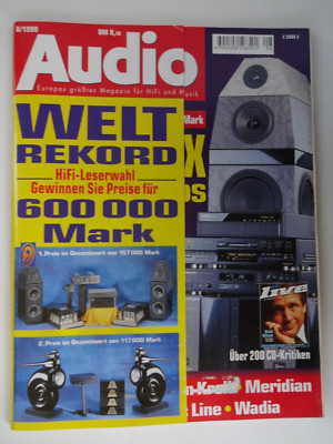 AUDIO 8/98,PHYSIC AP 1,MARANTZ DR 700,PIONEER MJ D 707,SONY MDS JB 920,KRELL 350