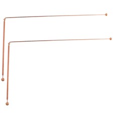 2Pcs Copper Dowsing Rods Professional Divining Tool for Water and Treasure Hunt