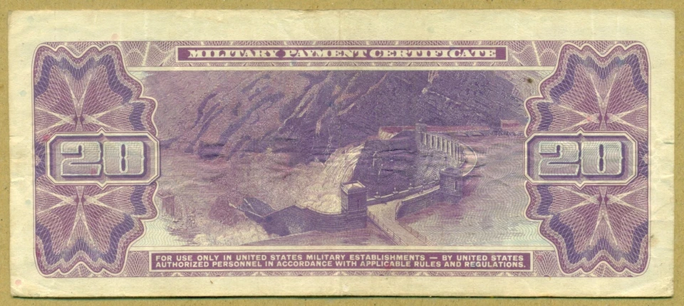US Military Payment Certificate 20 Dollars Series 692 - Image 2 of 2