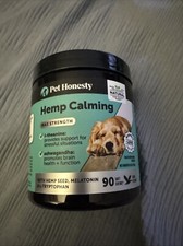 Pet Honesty Hemp Calming Max Strength Chew Treats for Dogs 90 Tasty Chews Treats
