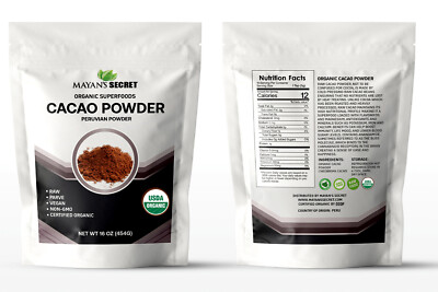 Premium 100% Organic Grade Cacao Powder Unsweetened 17.8oz, Nestor High Flavanol Raw Cacao Superfood Non-GMO, Chocolate Flavor, Non-Alkalized Cocoa For Foc Energy Immunity - Foto 7