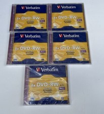 Verbatim 94520 DVD Rewritable Media DVD RW 4X 120 Min Lot of 5 NEW