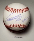 Autographed Baseball game used CARTER BAUMLER Baltimore Orioles