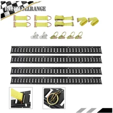 Rail Tie Down Kit with Accessories Black Etrack System Starter Horizontal Kit