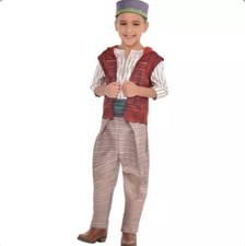 Disney Aladdin Halloween Costume Boys Size 3-4 Years NEW FREE SHIPPING 4 Piece