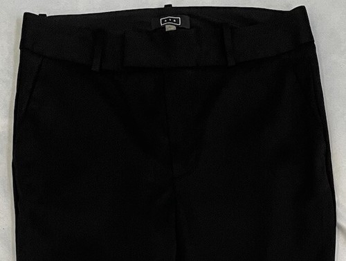 AYR Pants Women 6 Black Straight Leg Stretch Preppy Capsule Minimalist Career - Picture 5 of 13