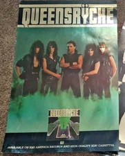 1984 Queensryche "The Warning" RETRO Orig. Promotional Promo Poster 24" X 36"
