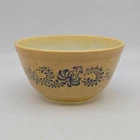 Vintage Pyrex Homestead Bowl #402 1.5 Qt Mixing Nesting Beige Brown Blue Floral