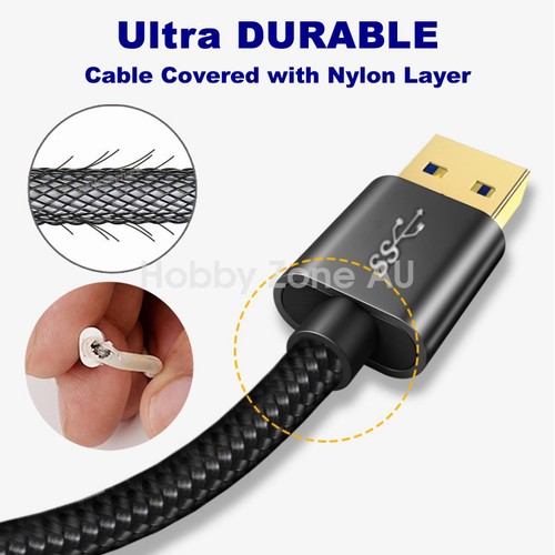 USB 3.1 Type C USB-C to Male Data Cable Fast Charging Braided 1.5M Samsung S8 - Picture 6 of 8