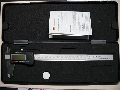Digital-Messschieber PRETEC By Precitool mit Absolutfunktion 0-200 mm NEU OVP
