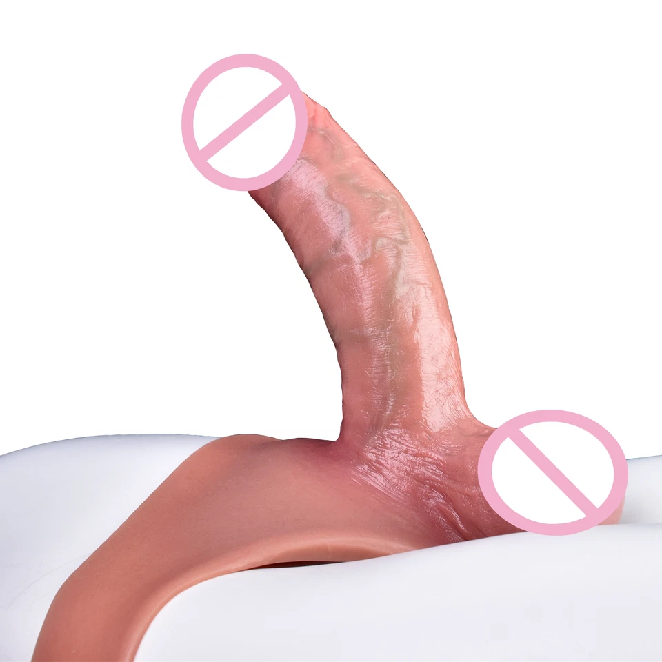 Wearable Penis Sleeve Extender&Enlarger For Men Silicone Realistic Hollow Pants - Image 3 of 4