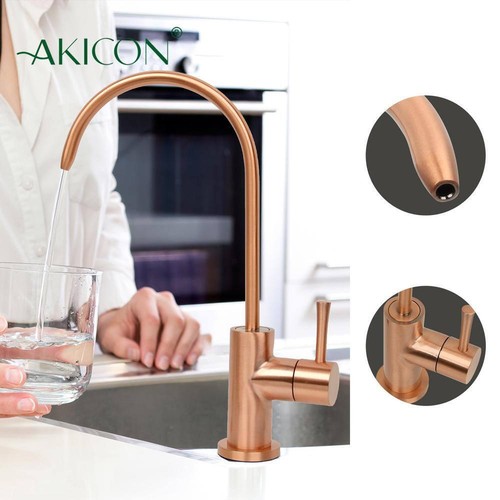 Akicon Drinking Fountain 1/4" x 4.8" x 7.5" Single Water Faucet OneHandle Copper - Picture 7 of 8