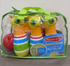 Melissa  Doug Happy Giddy Bug Pin Bowling Set with Carry storage Bag Ages 2 