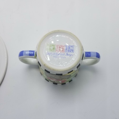 KBR Kelly B. Rightsell Set per bambini: piatto e tazza con 2 manici - Foto 2 di 6