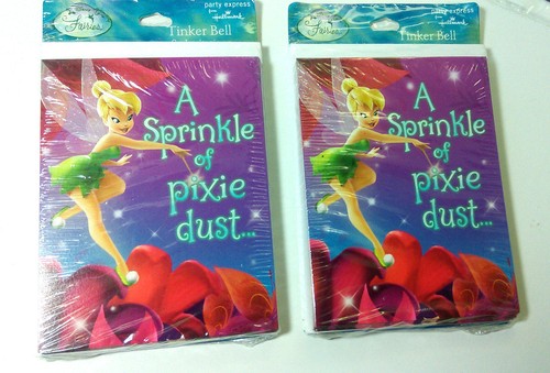 Tinker Bell Invitations 2 pkg & Treat Bags 2 pkg  Disney Fairies Child Party NEW - Picture 4 of 5