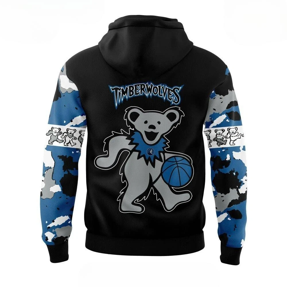 Min,nes,ota Tim,berw,olves Grateful Dead Night Special Edition Black Hoodie