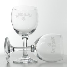 2 x Gerolsteiner Mineralwasser Glas Sternkelch Dinnerglas Tafelgläser 1175