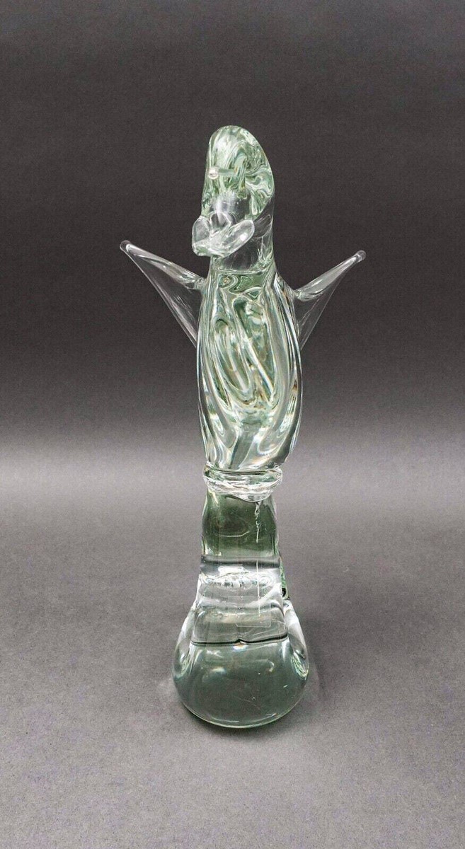 ZANETTI  MURANO  鳥　鴨　ダック　置物　イタリア　ガラス工芸 Licio Zanetti Italy Hand Blown Murano Art Glass Goose Duck