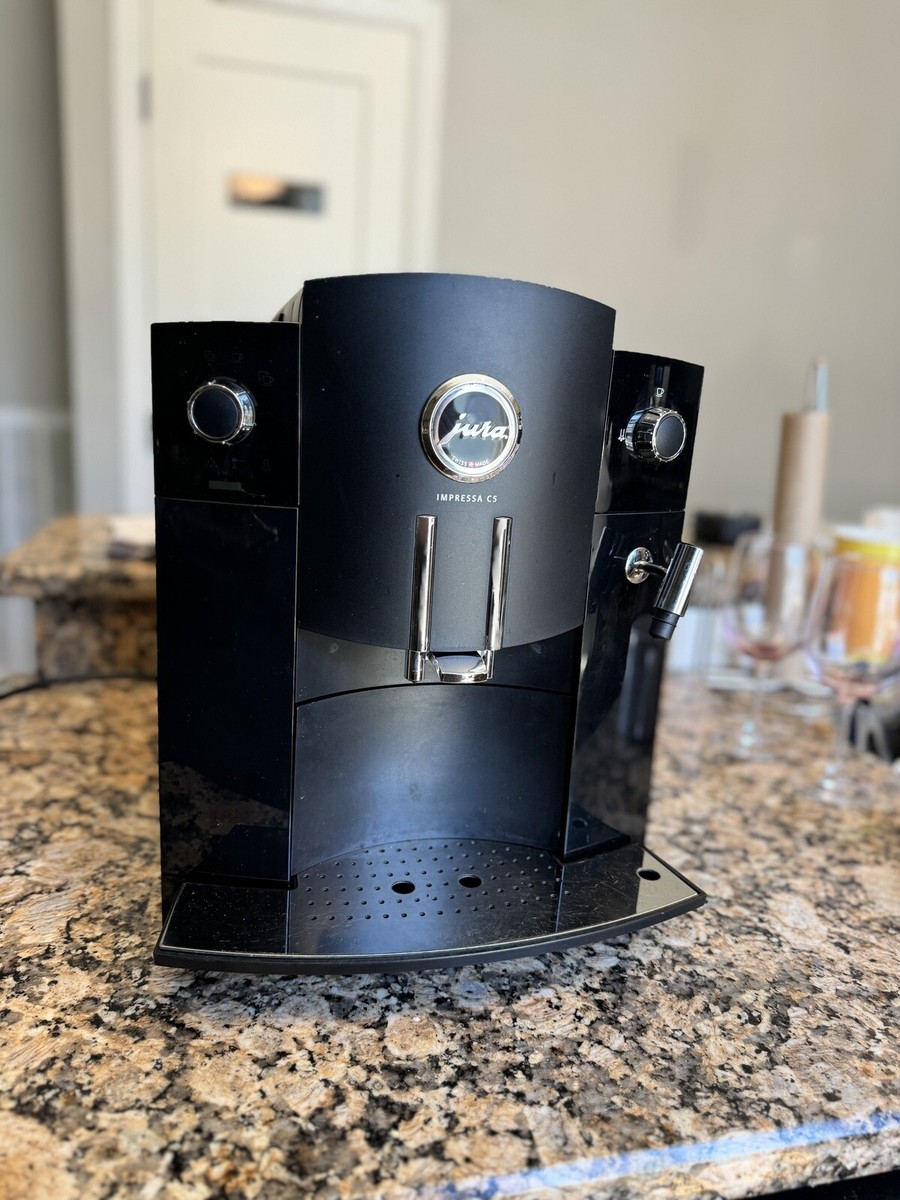 Jura Impressa C5 Super Fully-Automatic Espresso Machine, Piano Black Works