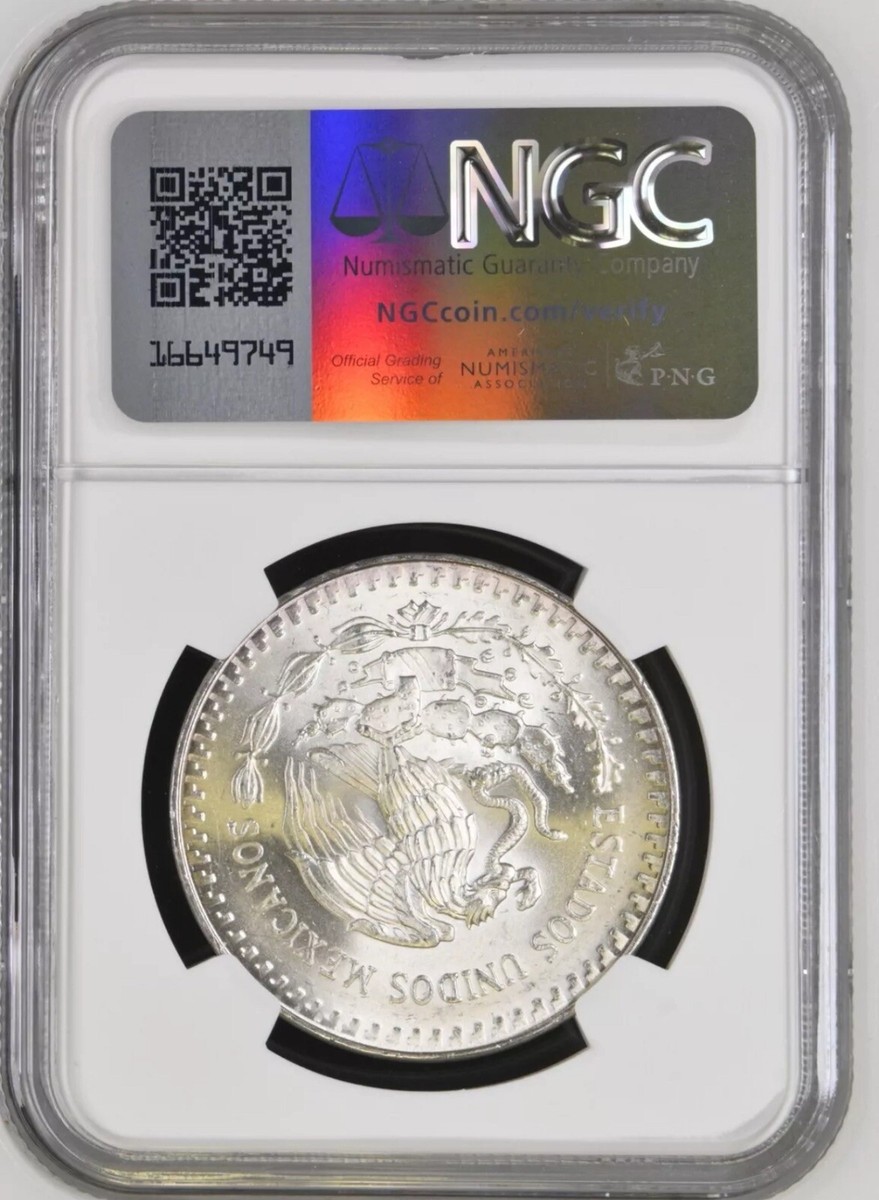 1901年 メキシコ ペソ NGC認証 鑑定済☆1934 メキシコペソ 銀貨 きたし NGC 65 アンティーク コイン