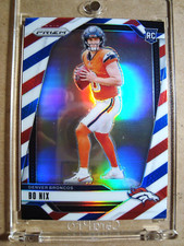 2024 Bo Nix Panini Prizm Rookie Red White & Blue Prizm RC 🔥🔥🔥