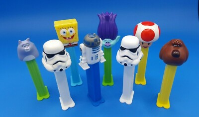 Fab Pez x 8 Konvolut Restposten Sammlung - Star Wars Disney Pixar Sega Sponge Bob
