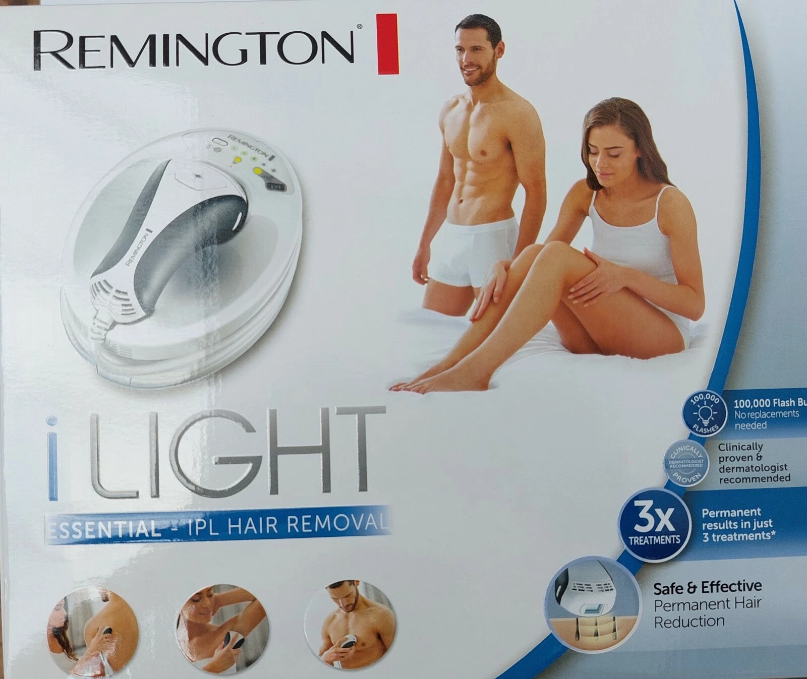Remington i-Light IPL Unisex Laser Hair Removal System Multi Flash Modes IPL6250 - Picture 1 of 2