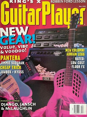 Guitar Player Magazine May 1994 King's X Pantera Jimmie Vaughan Cheap Trick