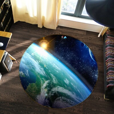 3D Starry Sky Planet NAO3782 Game Rug Mat Elegant Photo Carpet Mat Fay