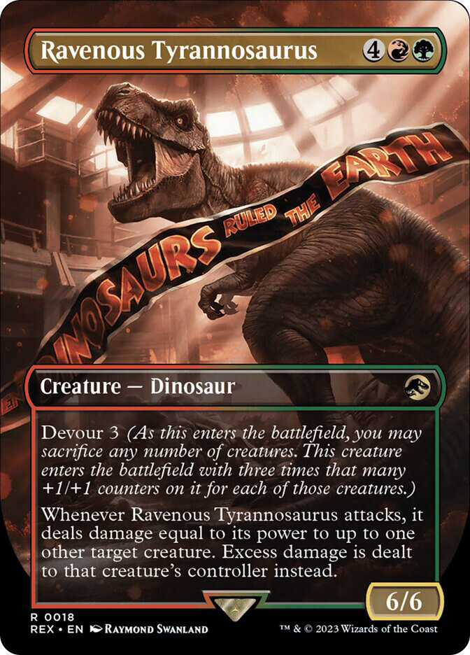 Ravenous Tyrannosaurus 6/6 マジック：ザ・ギャザリング Ravenous Tyrannosaurus · Jurassic World Collection (REX) #43