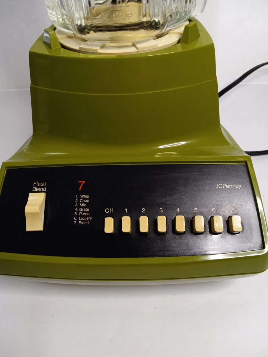 JC PENNEY VINTAGE BLENDER 1975, AVACADO GREEN