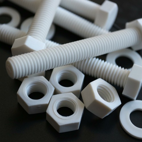 10x Tornillos PP blancos Tuercas y pernos de plástico, arandelas, M10x 75 mm, anticorrosión - Imagen 4 de 8