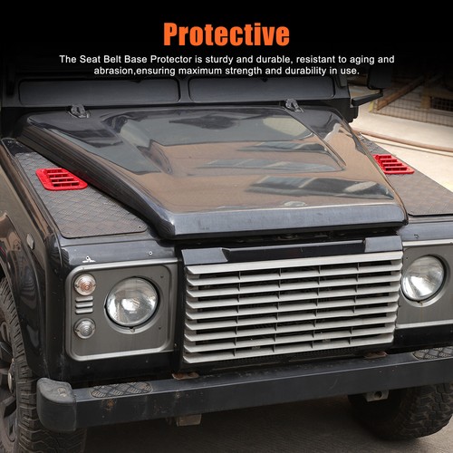 For 1983-2016 Land Rover Defender Front Hood Wing Top Air Intake Vents Cover Red - Picture 4 of 24