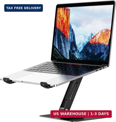 BESIGN LS12 Laptop Stand with 360° Rotating Base, Ergonomic Adjustable Notebook