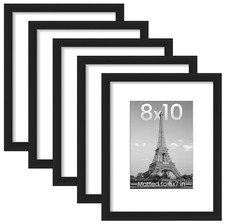 NEW SELAED 8x10 Picture Frame Set of 5, Display Pictures 5x7 or 8x10, upsimples
