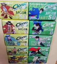 Lupin III Clorets Container Only  Empty, Lot of 10, Collectible Display