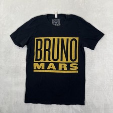 Bruno Mars 24K Magic World Tour T-Shirt Size Small Black Concert Graphic Tee
