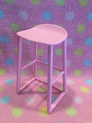 Barbie Doll Dollhouse Counter Chair Kitchen Furniture Accessory Mattel - Picture 3 of 3