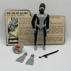 GI Joe 1983 Torpedo 100% Complete Action ARAH Figure With File Card