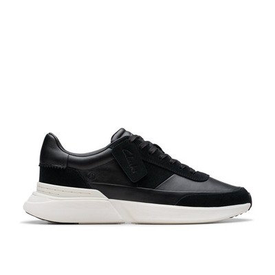 (取寄) クラークス メンズ クラフト ペース Clarks men Craft Pace Black Leather Clarks Mens Craft Pace Black Leather Active Sneakers Shoes | eBay