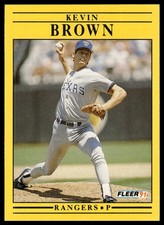 1991 Fleer #282 Kevin Brown Rangers