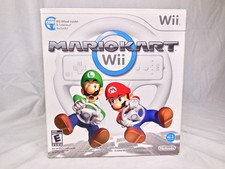 BRAND NEW NINTENDO MARIO KART Wii ORIGINAL Wii WHEEL NEW IN BOX BUNDLE