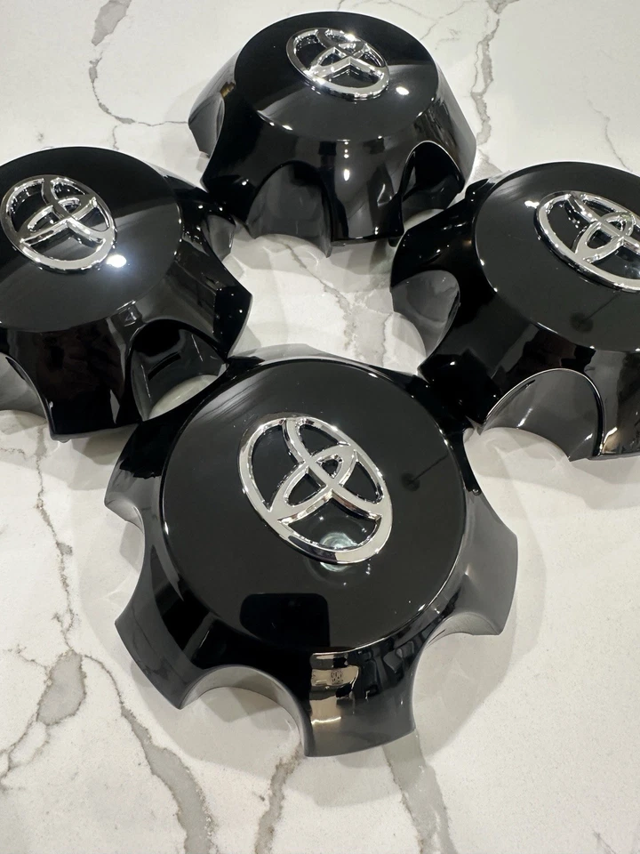 JUEGO DE 4 TAPAS CENTRALES TOYOTA 4 RUNNER 2014-2023 NEGRO BRILLANTE 4260B-35090 Foto 2 de 4